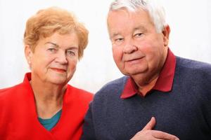 Portrait of a senior couple photo