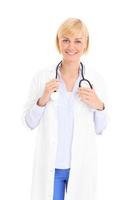 Adult doctor with stethoscope photo
