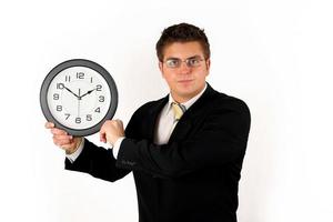 businessman with clock photo