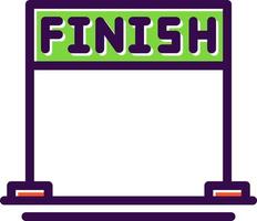 Finish Vector Icon Design