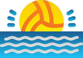 diseño de icono de vector de waterpolo