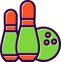 Bowling Vector Icon Design