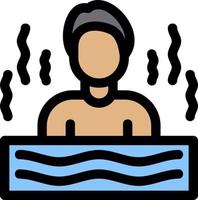 diseño de icono de vector de sauna