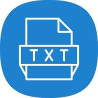 icono de formato de archivo txt vector