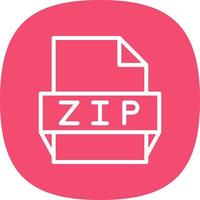 Zip File Format Icon vector