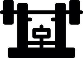 Bench Press Vector Icon Design