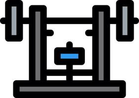 Bench Press Vector Icon Design