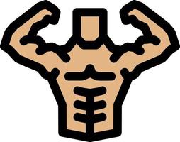 Body Builder Vector Icon Design