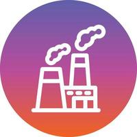 Power Station Glyph Icon vector