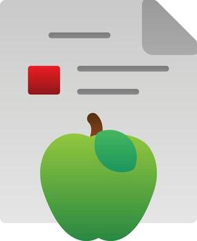 Gym Diet Vector Icon Design