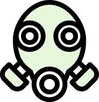 Gas Mask Glyph Icon vector