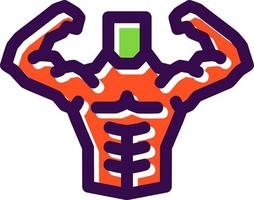 Body Builder Vector Icon Design