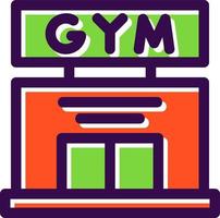 diseño de icono de vector de gimnasio