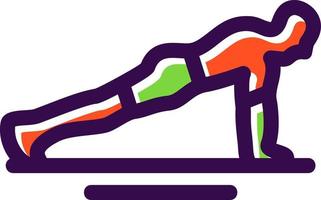 diseño de icono de vector de flexiones