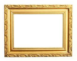gold frame clipping path photo