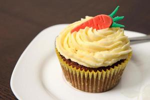 Carrot cupcake dessert photo