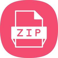 Zip File Format Icon vector