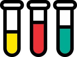 Test Tubes Vector Icon Design