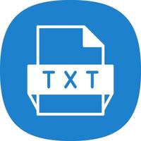 Txt File Format Icon vector