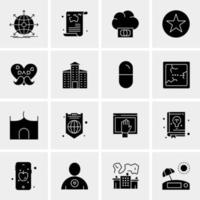 16 Universal Business Icons Vector Creative Icon Illustration to use in web and Mobile Related project