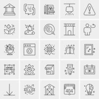 25 Universal Business Icons Vector Creative Icon Illustration to use in web and Mobile Related project