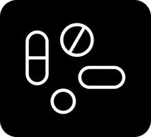 Pills and Tablets Vector Icon Design