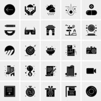 25 iconos de negocios universales vector ilustración de icono creativo para usar en proyectos relacionados con la web y dispositivos móviles