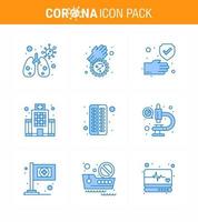 Coronavirus awareness icons 9 Blue icon Corona Virus Flu Related such as medical antivirus hand healthcare hospital viral coronavirus 2019nov disease Vector Design Elements