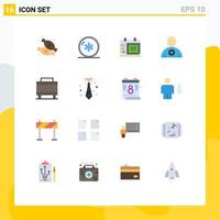 16 Creative Icons Modern Signs and Symbols of human booked medicine body ireland Editable Pack of Creative Vector Design Elements