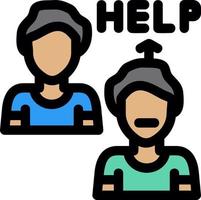 Ask For Help Vector Icon Design