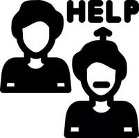 Ask For Help Vector Icon Design