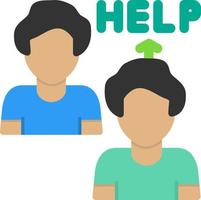 Ask For Help Vector Icon Design