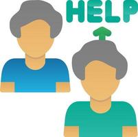 Ask For Help Vector Icon Design