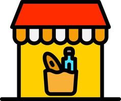 Groceries Store Vector Icon Design