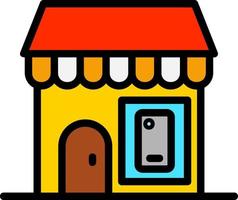 Mobile Shop Vector Icon Design