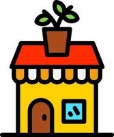 Plant Shop Vector Icon Design