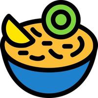 Poke Food Vector Icon Design