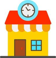 Clock Shop Vector Icon Design