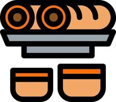 Spring Rolls Vector Icon Design