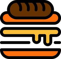 Cuban Sandwich Vector Icon Design