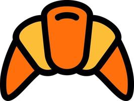 Croissant Vector Icon Design