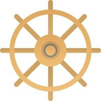 Nautical Wheel Vector Icon Design