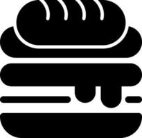 diseño de icono de vector de sándwich cubano