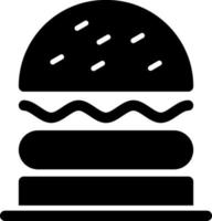 diseño de icono de vector de sándwich de hamburguesa