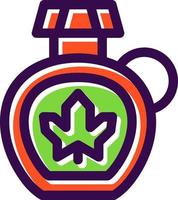 Maple Syrup Vector Icon Design