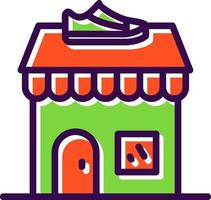 Shoe Shop Vector Icon Design