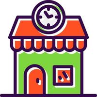 Clock Shop Vector Icon Design