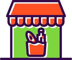 Groceries Store Vector Icon Design