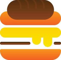 Cuban Sandwich Vector Icon Design