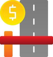 Toll Road Vector Icon Design